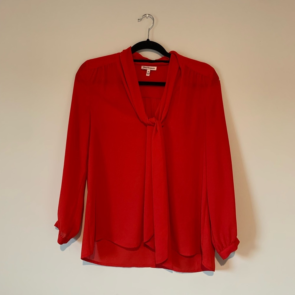 Juicy Couture Neck Tie Blouse - Women’s XS